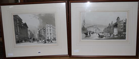 Two Thomas Shotter Boys lithographs of London Views, 43 x 32cm